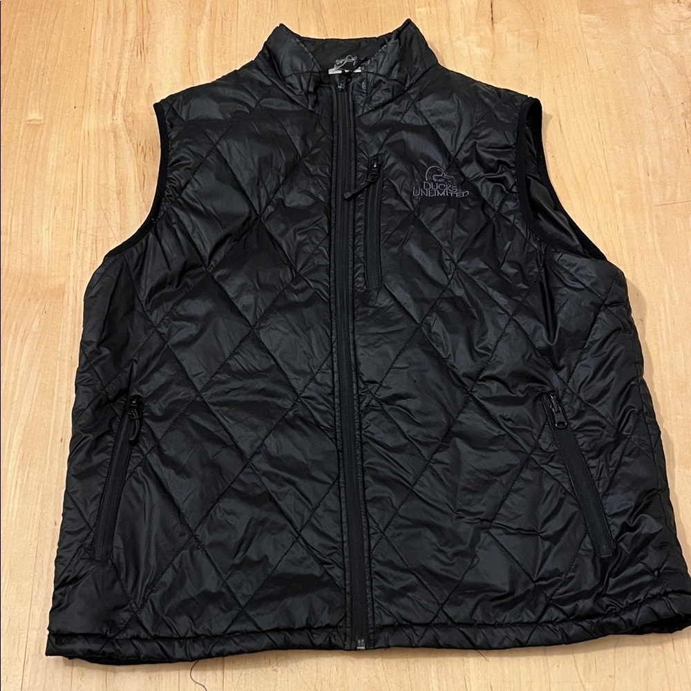 Men's Ducks Unlimited Black Quilted Vest